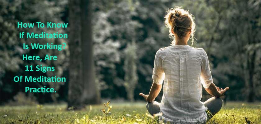 How to know if meditation is working