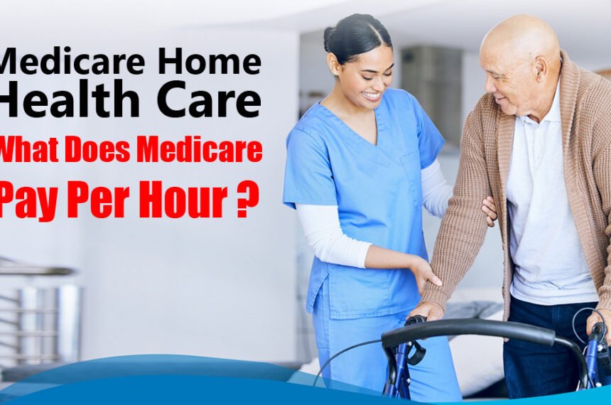 Medicare home health care professional assisting a senior patient at home